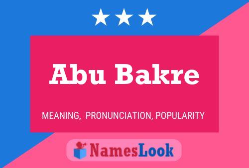 Abu Bakre Naam Poster