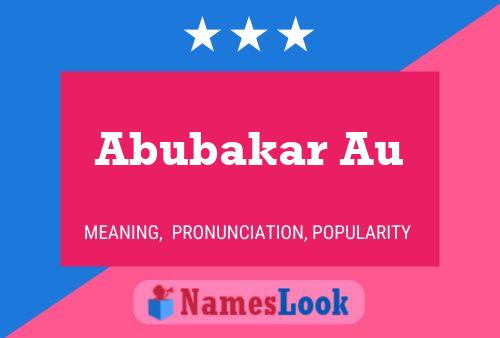 Abubakar Au Naam Poster