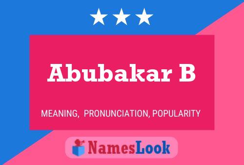 Abubakar B Naam Poster