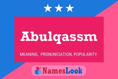 Abulqassm Naam Poster