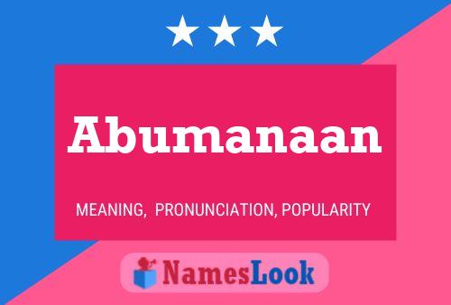 Abumanaan Naam Poster