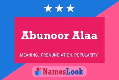 Abunoor Alaa Naam Poster