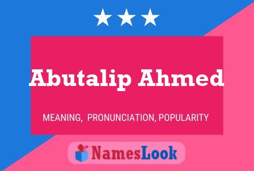 Abutalip Ahmed Naam Poster