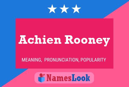 Achien Rooney Naam Poster