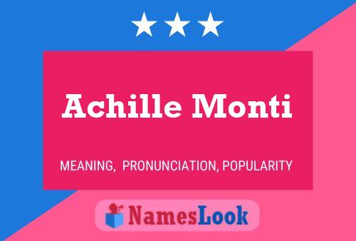 Achille Monti Naam Poster