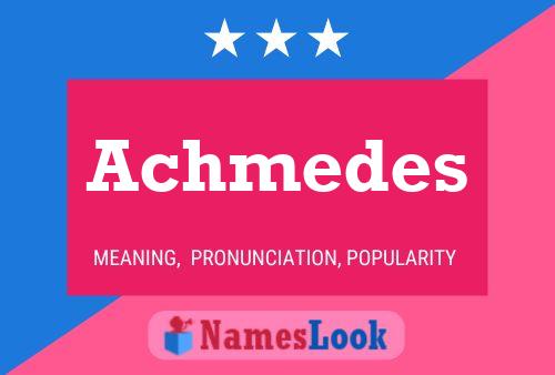 Achmedes Naam Poster