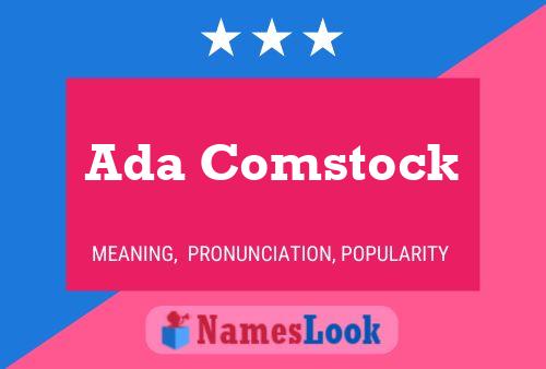 Ada Comstock Naam Poster