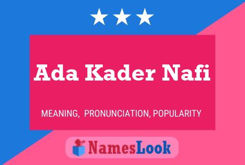 Ada Kader Nafi Naam Poster