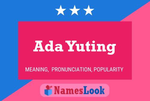 Ada Yuting Naam Poster