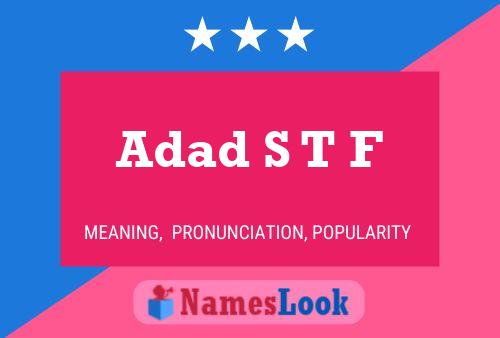 Adad S T F Naam Poster