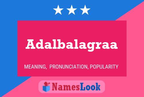 Adalbalagraa Naam Poster