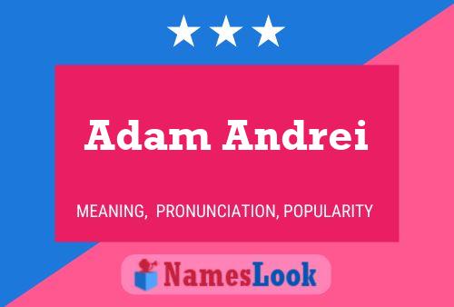 Adam Andrei Naam Poster