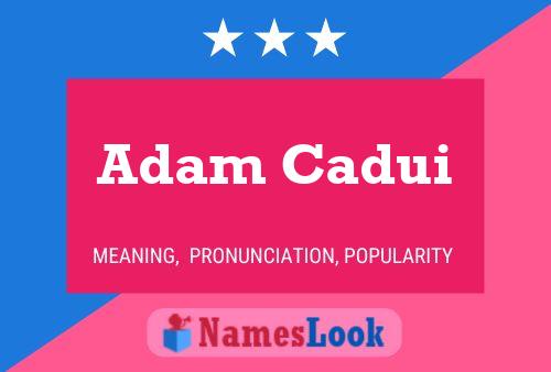 Adam Cadui Naam Poster