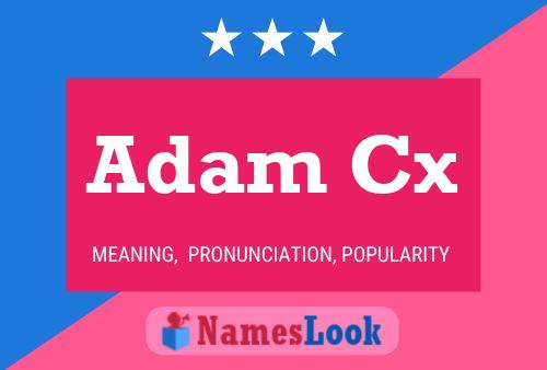 Adam Cx Naam Poster