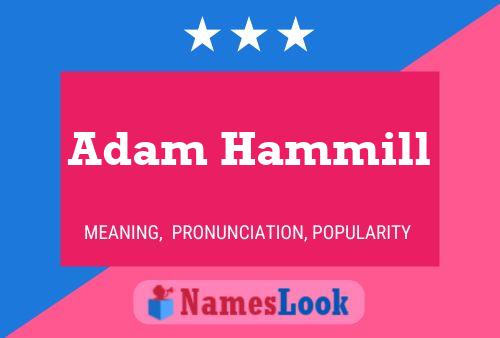 Adam Hammill Naam Poster