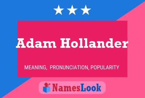 Adam Hollander Naam Poster