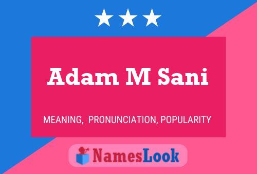 Adam M Sani Naam Poster