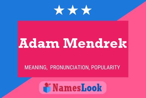 Adam Mendrek Naam Poster