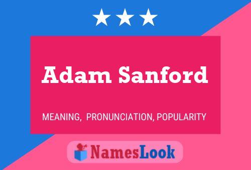 Adam Sanford Naam Poster