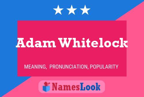 Adam Whitelock Naam Poster