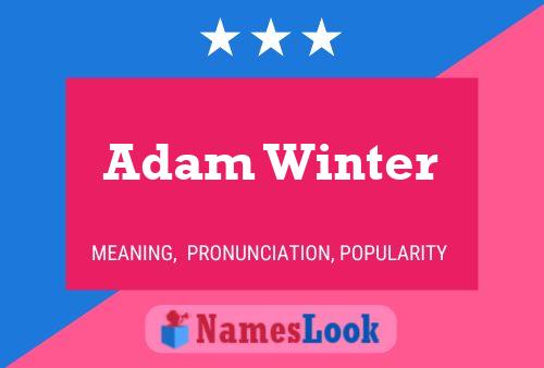 Adam Winter Naam Poster