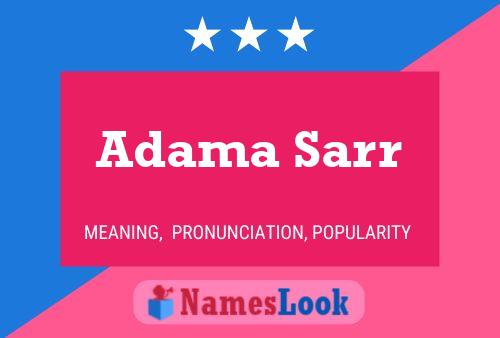 Adama Sarr Naam Poster