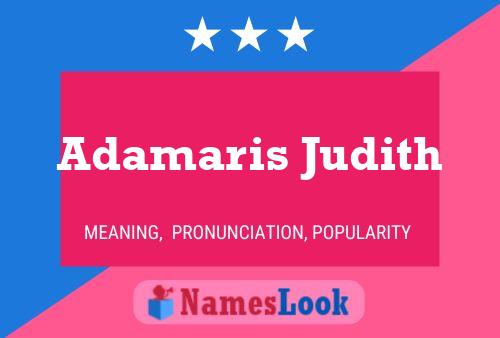 Adamaris Judith Naam Poster