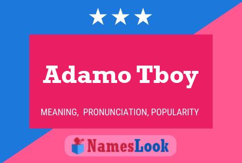 Adamo Tboy Naam Poster