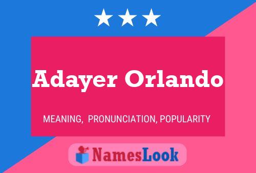 Adayer Orlando Naam Poster