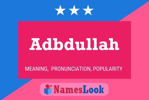 Adbdullah Naam Poster