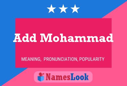 Add Mohammad Naam Poster