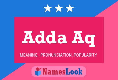 Adda Aq Naam Poster