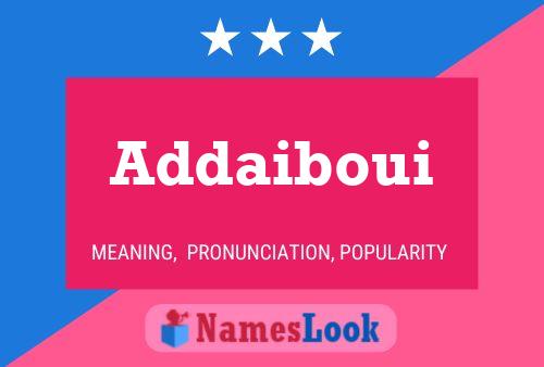 Addaiboui Naam Poster