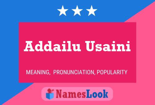 Addailu Usaini Naam Poster