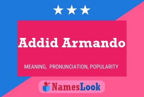 Addid Armando Naam Poster