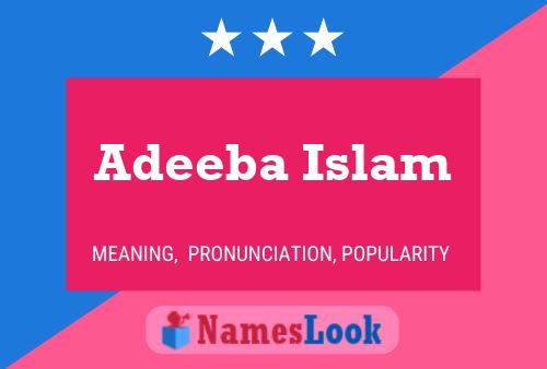 Adeeba Islam Naam Poster