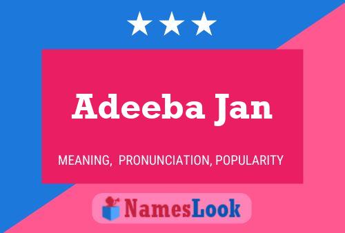 Adeeba Jan Naam Poster