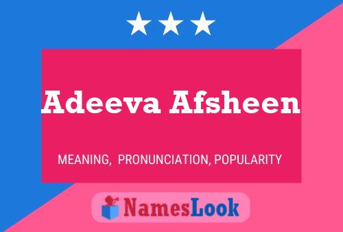 Adeeva Afsheen Naam Poster