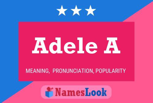 Adele A Naam Poster