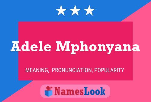 Adele Mphonyana Naam Poster