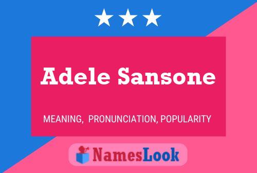 Adele Sansone Naam Poster