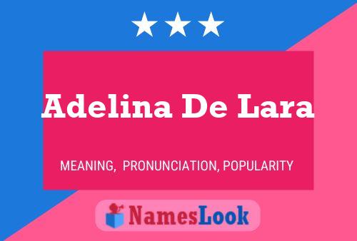 Adelina De Lara Naam Poster