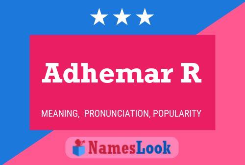 Adhemar R Naam Poster