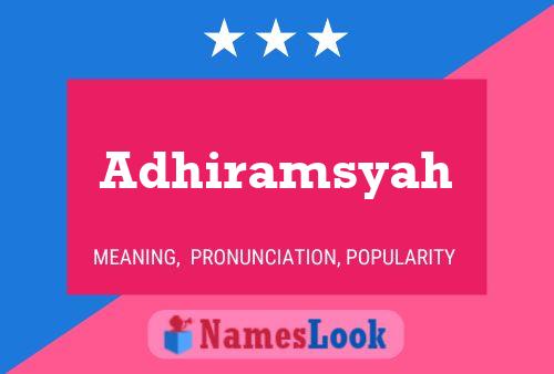 Adhiramsyah Naam Poster