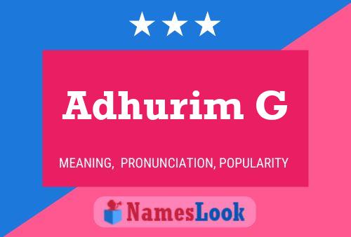 Adhurim G Naam Poster