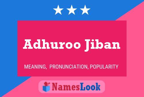 Adhuroo Jiban Naam Poster