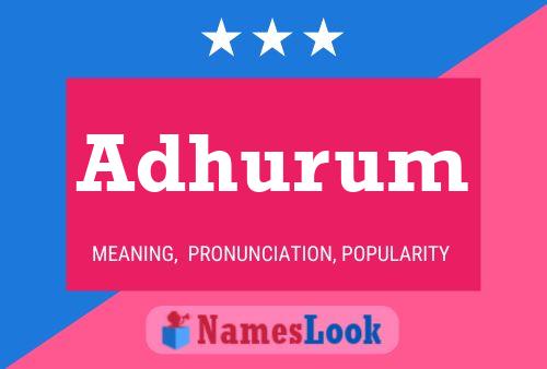 Adhurum Naam Poster