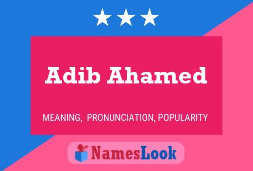 Adib Ahamed Naam Poster