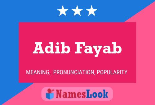 Adib Fayab Naam Poster