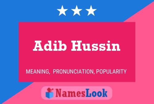 Adib Hussin Naam Poster